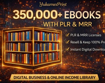 350,000+ Ebooks Mega Bundle With PLR & MRR , Resell Rights ,digital ...