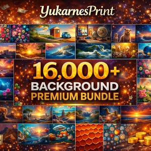 16,000+ Background Mega Bundle, Aesthetic Abstract, Nature and Creative Backgrounds, Digital Download for Design and Content, Digital Bundle image 2