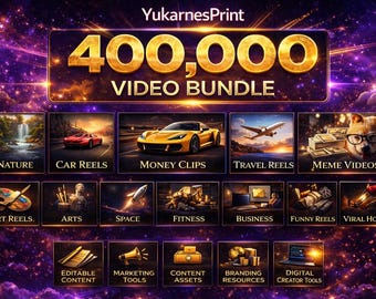 400,000+ Short Form Video Bundle for TikTok, Instagram Reels , YouTube Shorts , Viral Content Pack for Creators , Businesses, Mega Bundle