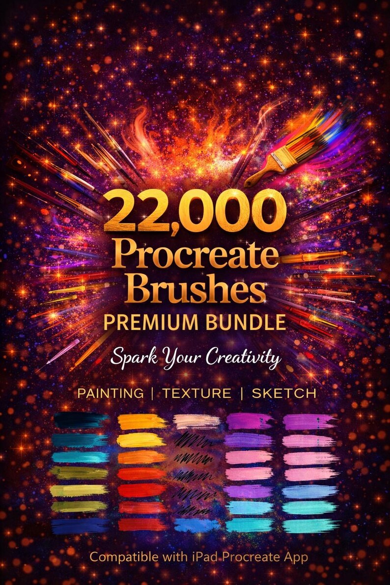 22,000 Procreate Brushes Premium Bundle ,ultimate Digital Art Brush ...