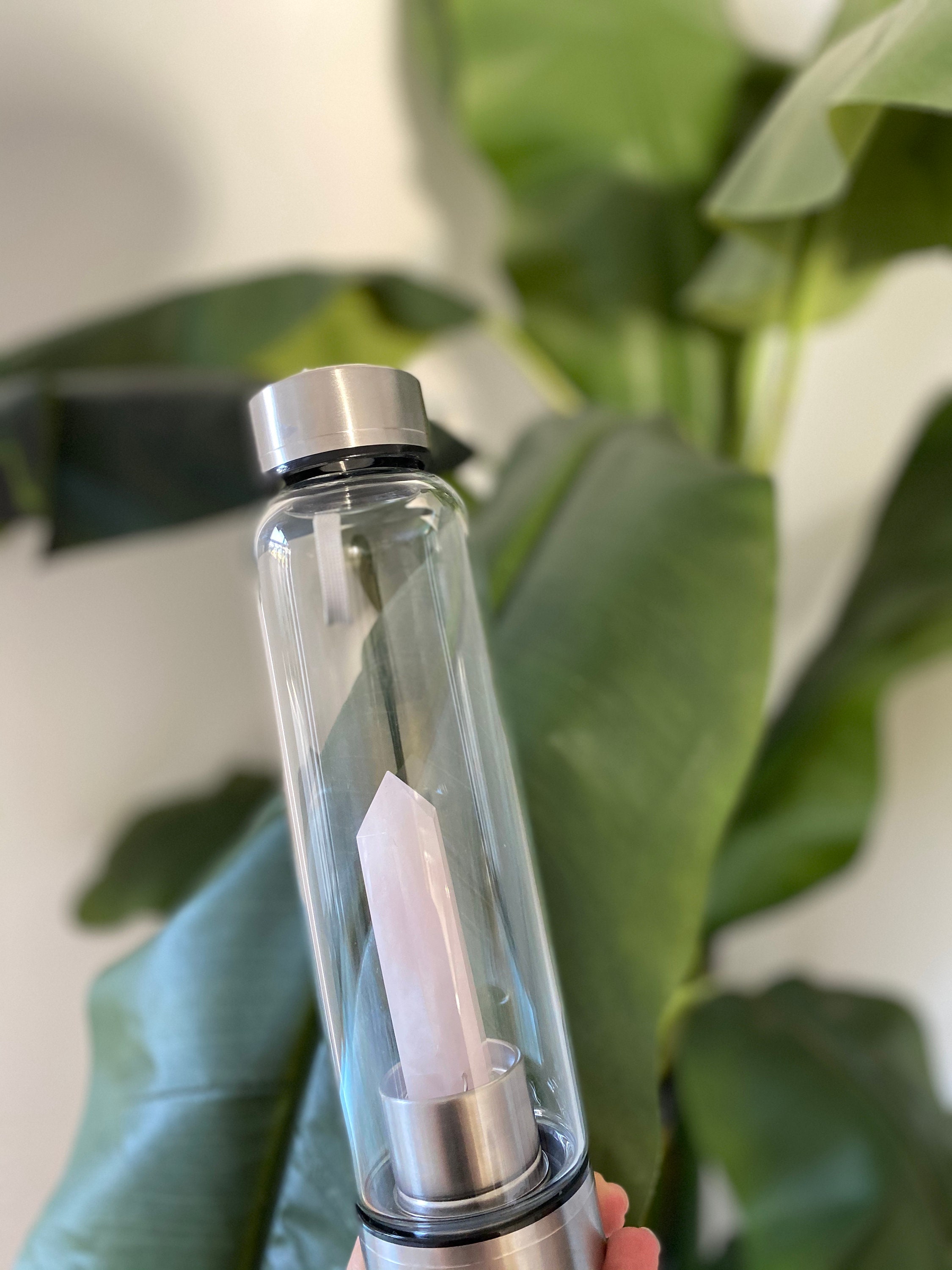 Crystal Water Bottle Healing Infused Elixir Etsy Australia