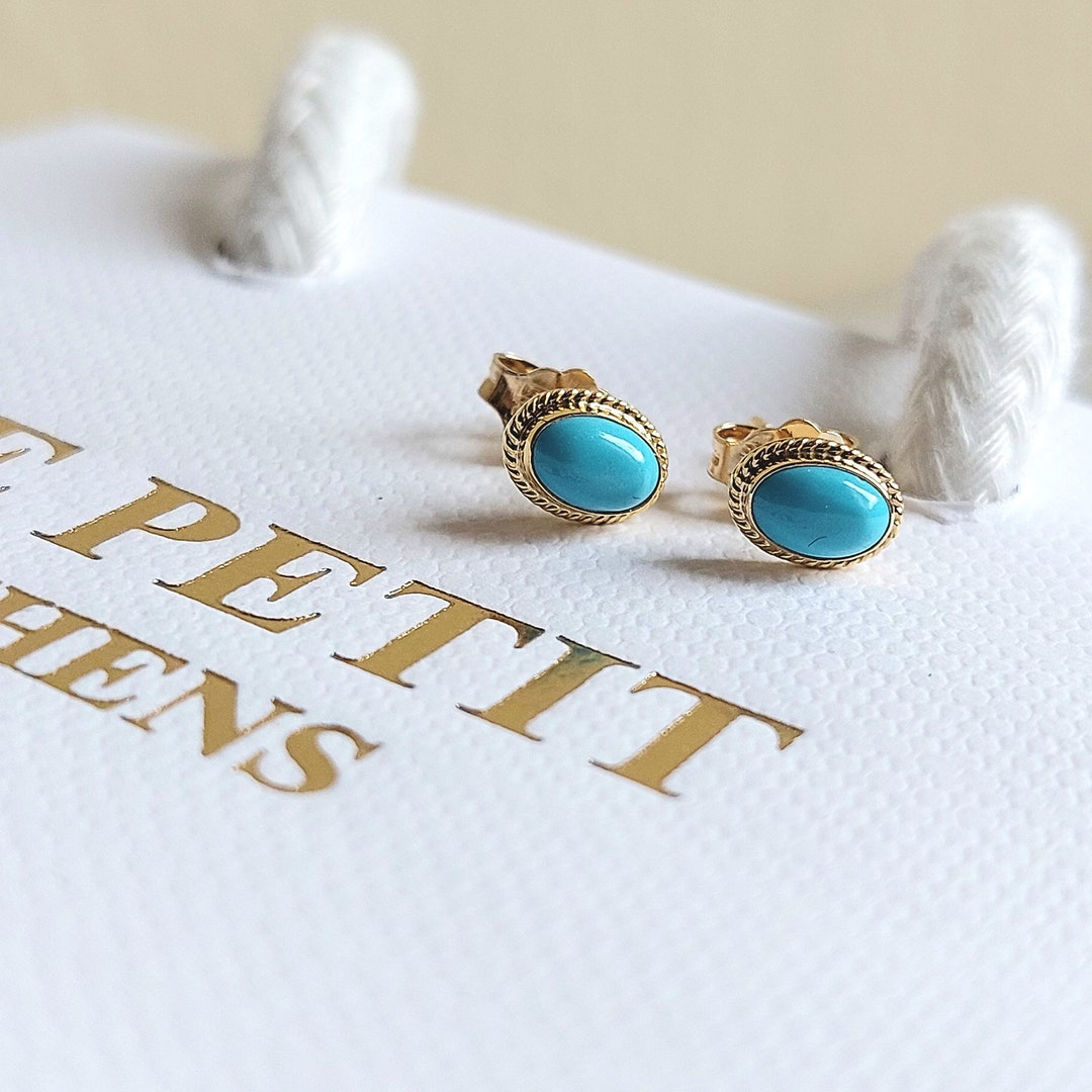 IN STOCK Light Turquoise Oakland Stud Earrings - Tova