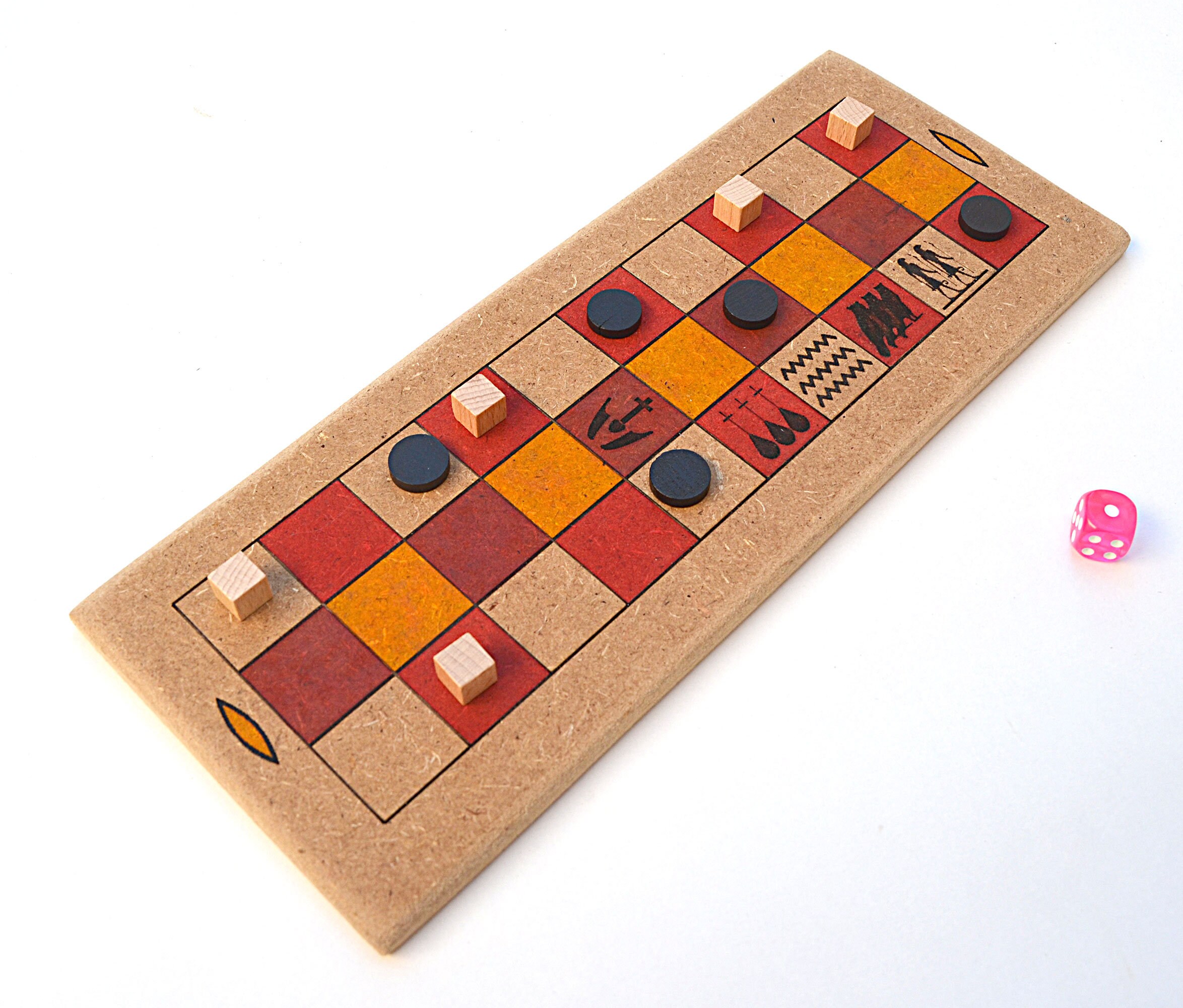 Senet Game of Ancient Egypt in Wood, Handmade Reflection - Etsy