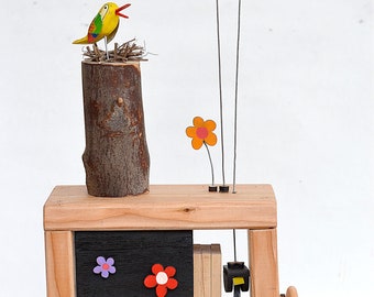 musical automaton - bird and chick