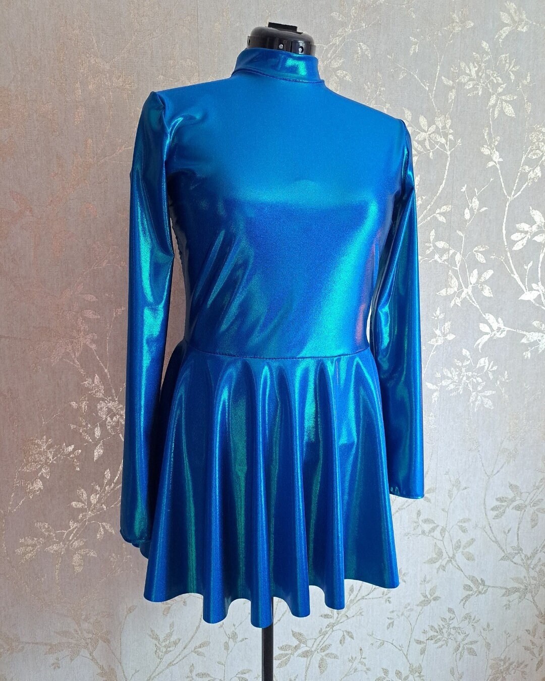 Custom Inked Cap Sleeve Leotard Bow Open Back - Lycra