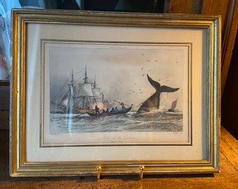 Gravure Ancienne Originale Sur Acier Maritime, France, 1837