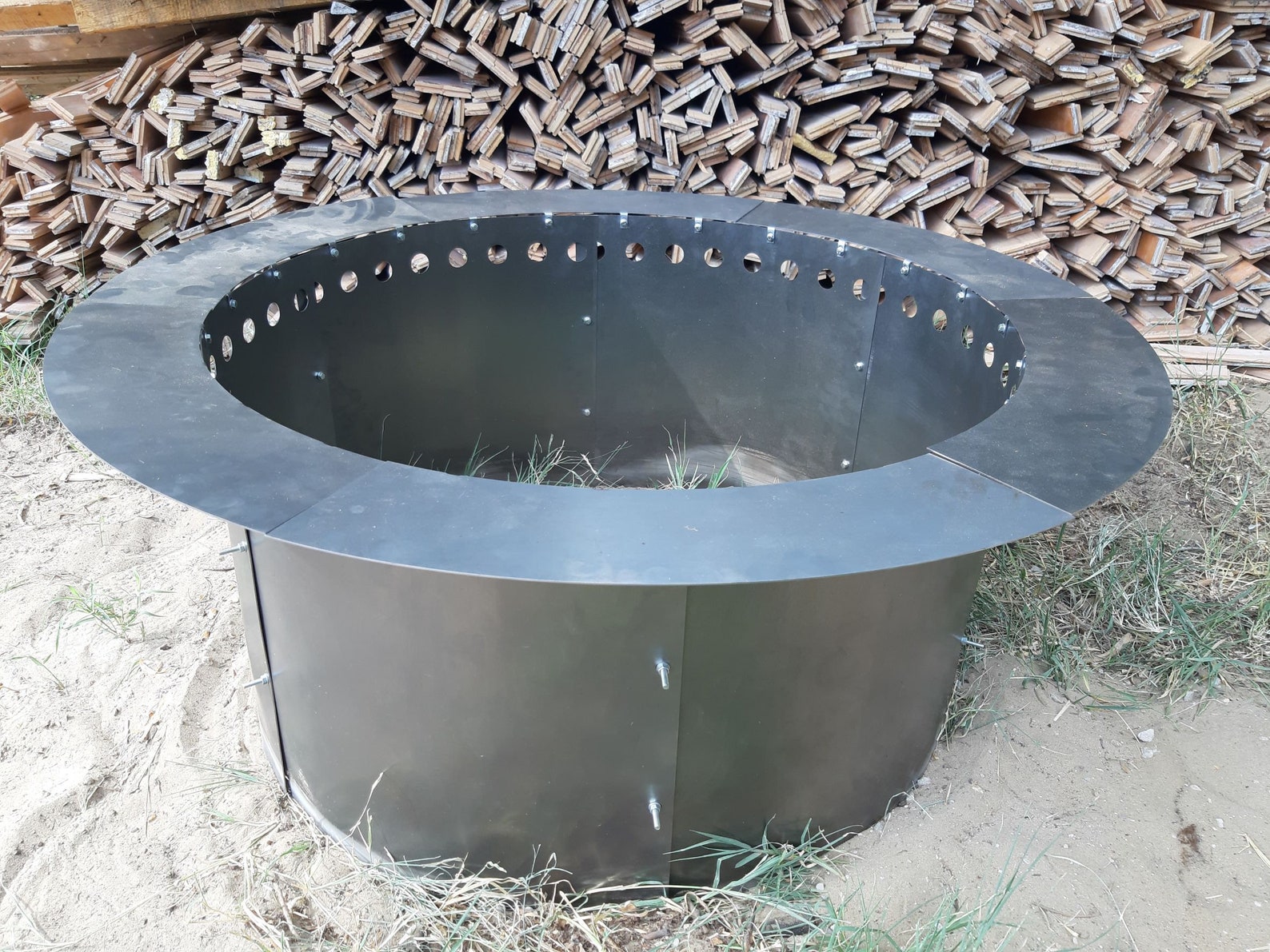Smokeless Fire Pit Ring With Lip Etsy