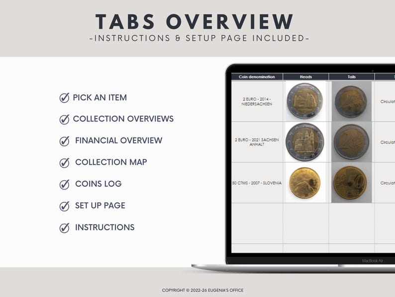 COIN COLLECTION TRACKER
COIN COLLECTION SPREADSHEET
NUMISMATICS
NUMISMATIC COLLECTION
COIN SOFTWARE
COIN COLLECTION SOFTWARE
COIN INVENTORY
COIN LOG
COIN SPREADSHEET