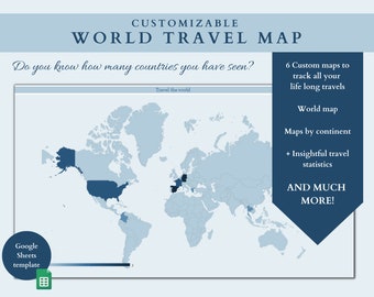Digital Map Digital World Travel Map, digital scratch off World Map, Detailed World Map, Custom World Map, Travel Tracking World Map