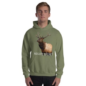 Unisex Deer Hoodie - Cozy Nature-Inspired Sweatshirt, Perfect Gift for Wildlife and Outdoor Lovers, Forest Animal Hoodie