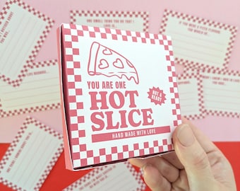 Afdrukbare Valentijnsdag pizzadoos cadeaukaarthouder voor liefdesbriefjes, grappige sjabloon voor doe-het-zelfcadeaubon