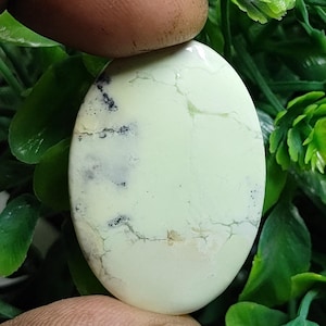 Lemon Chrysoprase Gemstone Natural Lemon Chrysoprase Cabochons Handmade Amazing Quality Lemon Chrysoprase For Jewelry 46 Ct.(37X25mm) GS-914