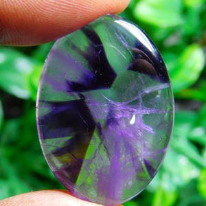 Natural Trapiche Amethyst Cabochon Gemstone, Star Amethyst For Jewelry Making Supply,  Healing Crystal Cabochon gemstone 34-cts GS-551