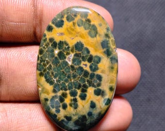 Natural Ocean Jasper Cabochon Hand Polish Flat Back Loose Gemstone CLG GS-64