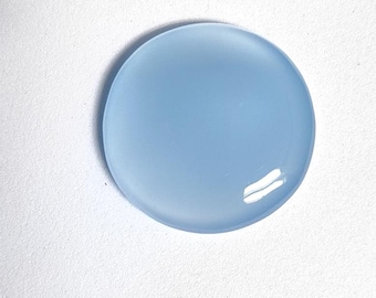 Cabujón de calcedonia azul: jadeíta natural, 37 cts GS-624