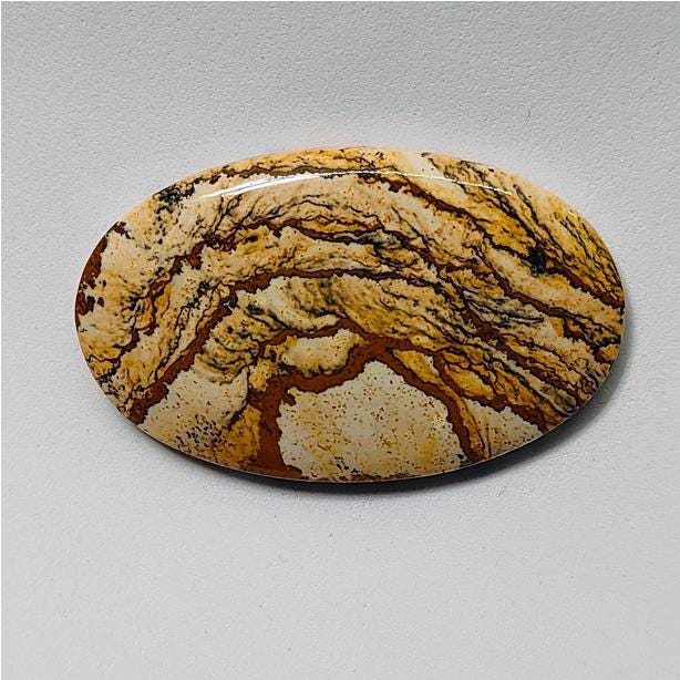 天然ピクチャージャスパーカボション、ルースジェムストーン（76