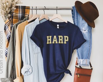 harp shirt, harpist gift, music shirt, classical music lover, harp teacher