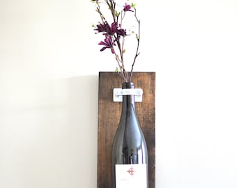 Wine Bottle Wall Vase