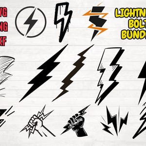 Lightning Bolt SVG, Flash svg, Lightning Logo, Electric Bolt, Lightning Cricut , Lightning Clipart, Lightning Bolt Vector, Thunder Svg