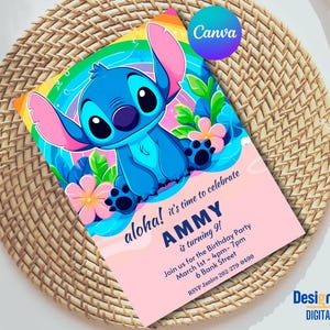 Convite de aniversário editável com ponto, convite de aniversário, convite para festa de aniversário com ponto, convite modelo Canva tema infantil aniversário