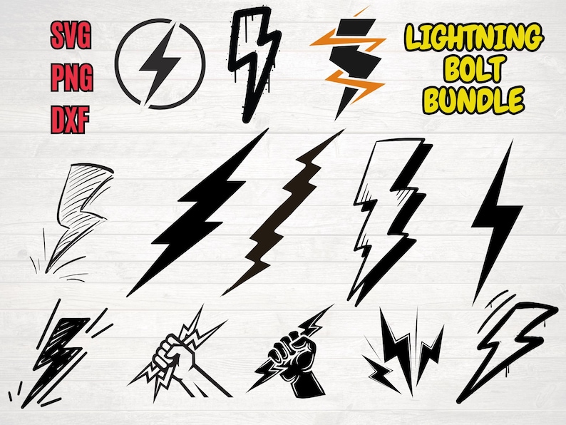Lightning Bolt SVG, Flash Svg, Lightning Logo, Electric Bolt, Lightning ...