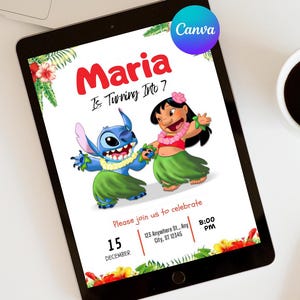 Convite de aniversário editável com ponto, convite de aniversário, convite para festa de aniversário com ponto, convite modelo Canva tema infantil aniversário