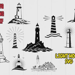 Lighthouse SVG, Lighthouse PNG, Lighthouse Clipart, Lighthouse Silhouette svg, Nautical svg, Lighthouse Wall Art, Lighthouse Welcome svg