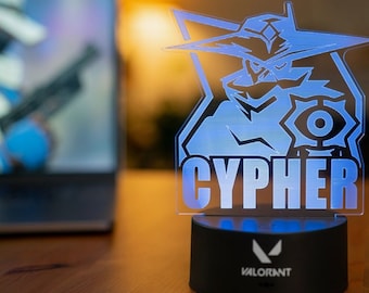 Lámpara de escritorio Cypher LED – Alimentación USB, para gamers
