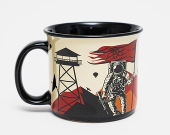 Taza de café para gamers – Diseño óxido, taza de cerámica de 16 oz