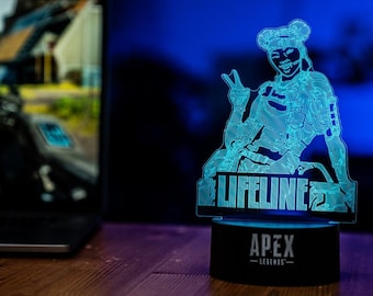 Apex Legends Lifeline LED Desk Lamp – Gamer Gift, USB Powered