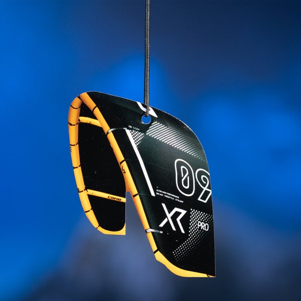 Hand Crafted Kiteboarding Ornament for Christmas tree - Celebrate the Holiday with Kite, wind and surf style.