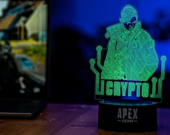 Apex Crypto Light USB Powered - Tolles Geschenk für Gamer und Streamer - Apex Crypto Light - Crypto Agent