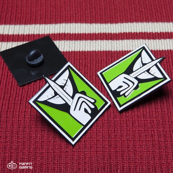 Caveira Six Siege Enamel Pin  - Rainbow Six Siege Operator Pins - Caveira Operator Pin - Rainbow Six Siege Gifts - Officially Licensed Pin