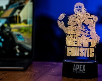 Apex Legends Caustic LED Light - USB Powered Gaming Decor