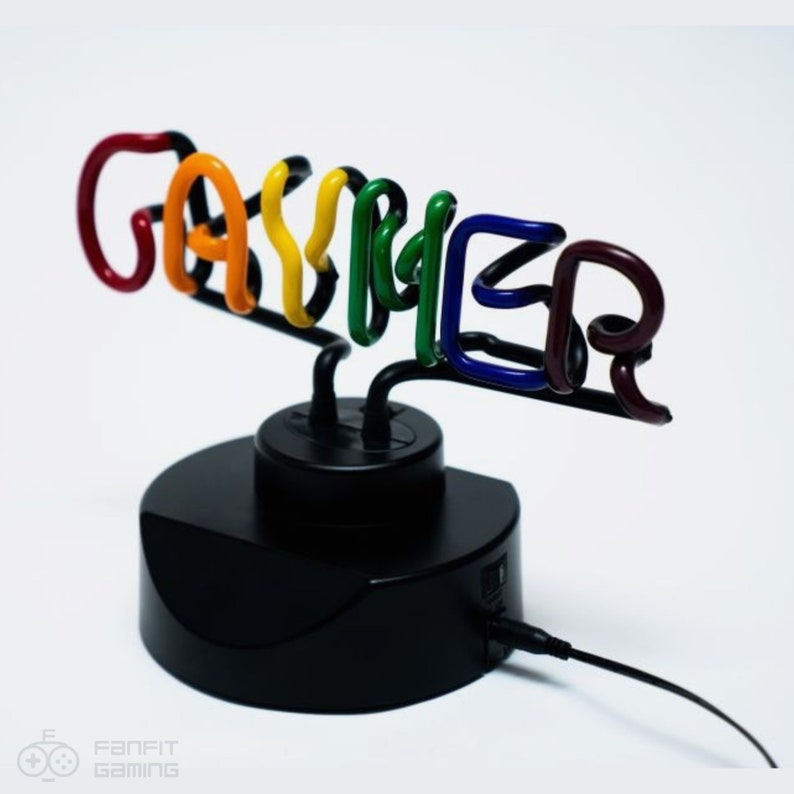 Gaymer Neon Light  Hand Bent Glass Pride Neon Light  Real image 5