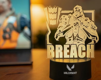 Breach LED USB Powered - Great Gift for Gamers - Online FPS - Breach Light - Breach Agent