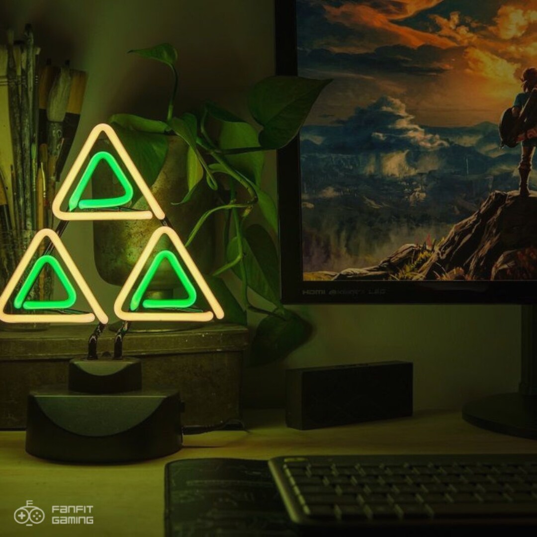 Triforce Neon Light Hand Bent Glass Neon Light Real Neon Etsy