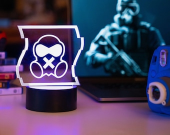 Six Siege Mute LED-Operator Light USB Powered - Offiziell lizenziert von Ubisoft - Rainbow Six Siege Mute Light - Mute