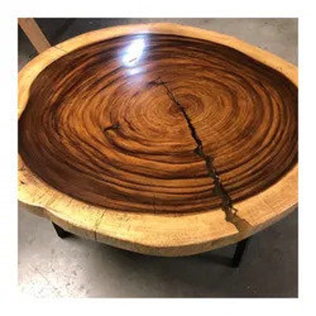 Custom Made Live Edge Round Table Top Dinning Table Coffee Etsy