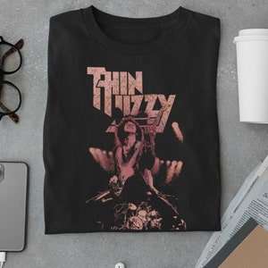 Thin Lizzy Band Shirt| Thin Lizzy Band Tour Merch Concert Outfit Lead Singer Borderline Irish Rock Band Unisex Jersey Short Sleeve Tee