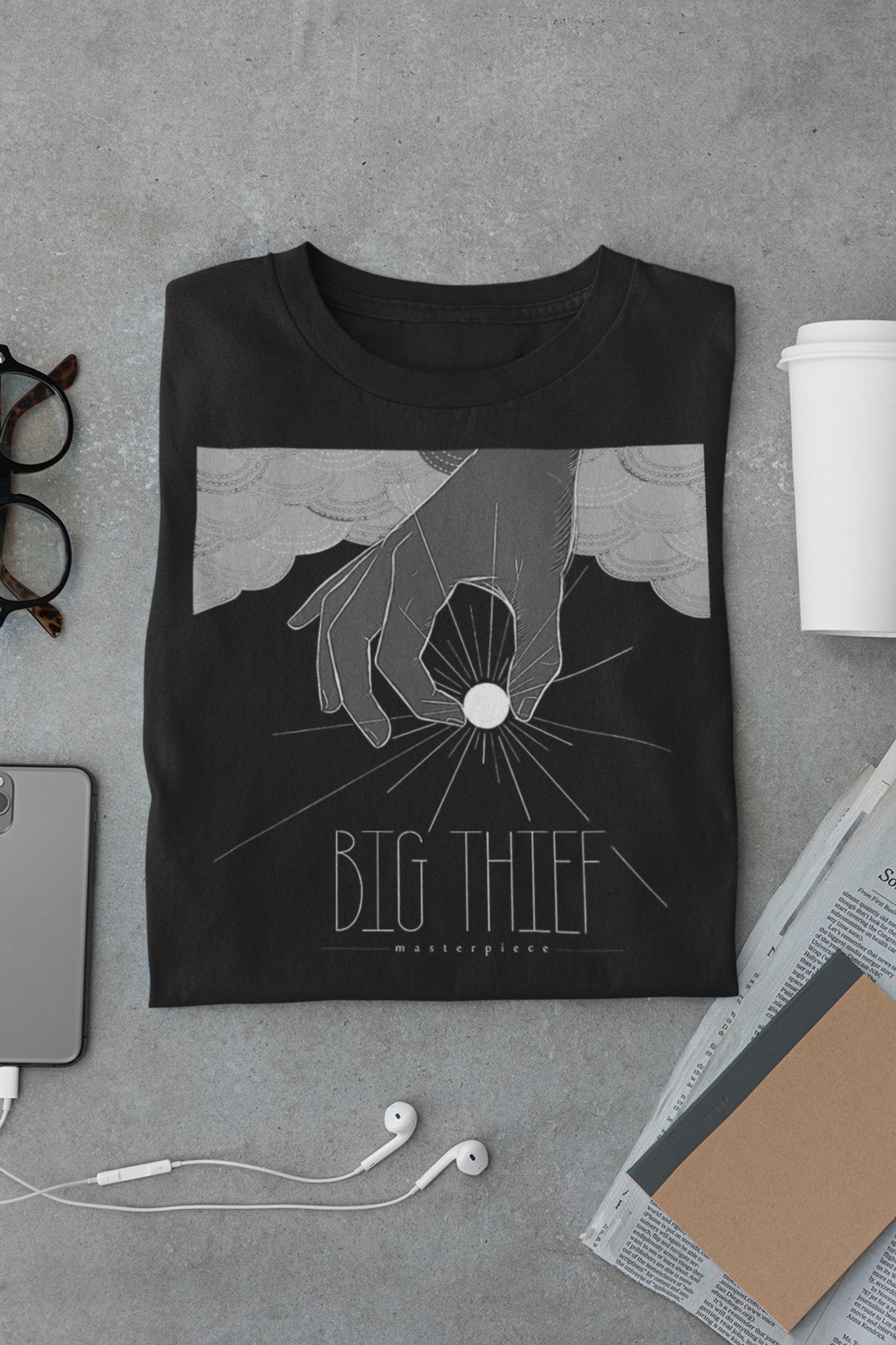 T-shirt De Concert TWO BIT THIEF - Unisexe, Taille XL, Blanc, 100% Coton, Neuf Sans étiquette