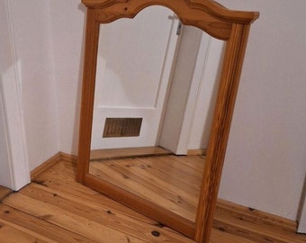 Mirror with wooden frame alpine style