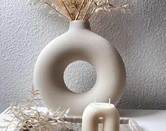 Bougie pilier | Bougie en forme de U | Bougie pilier | Mélange de cire de soja | Bougie parfumée | Bougie décorative | Décoration | Cadeau | Bougie artisanale