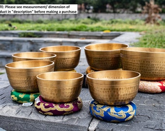 Singing Bowl Set of 7 Pituwa Bowls from Nepal made high quality Tibetan Bowl for Meditation and Therapy and beautiful sound bowl