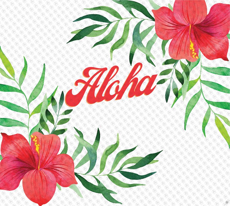 Aloha SVG Instant Download Summer Svg Leaves Svg Tropical - Etsy