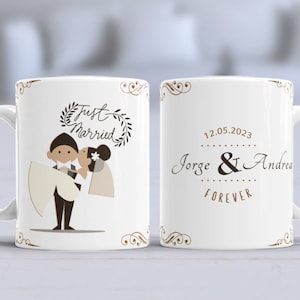 PNG Plantilla Editable Recuerdo de Matrimonio   - New para tazas 11 onz