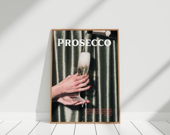 Prosecco Poster: Modern Champagne Wall Art