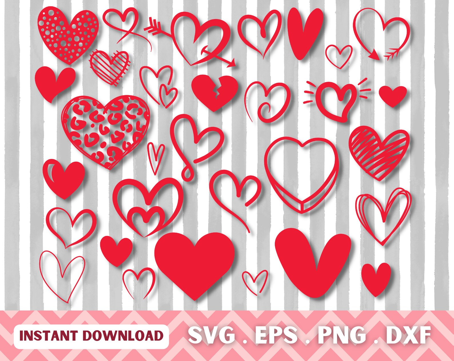 31 Heart Svg Bundle Hand Drawn, Doodle Heart Svg, Hearts Svg Png, Open ...