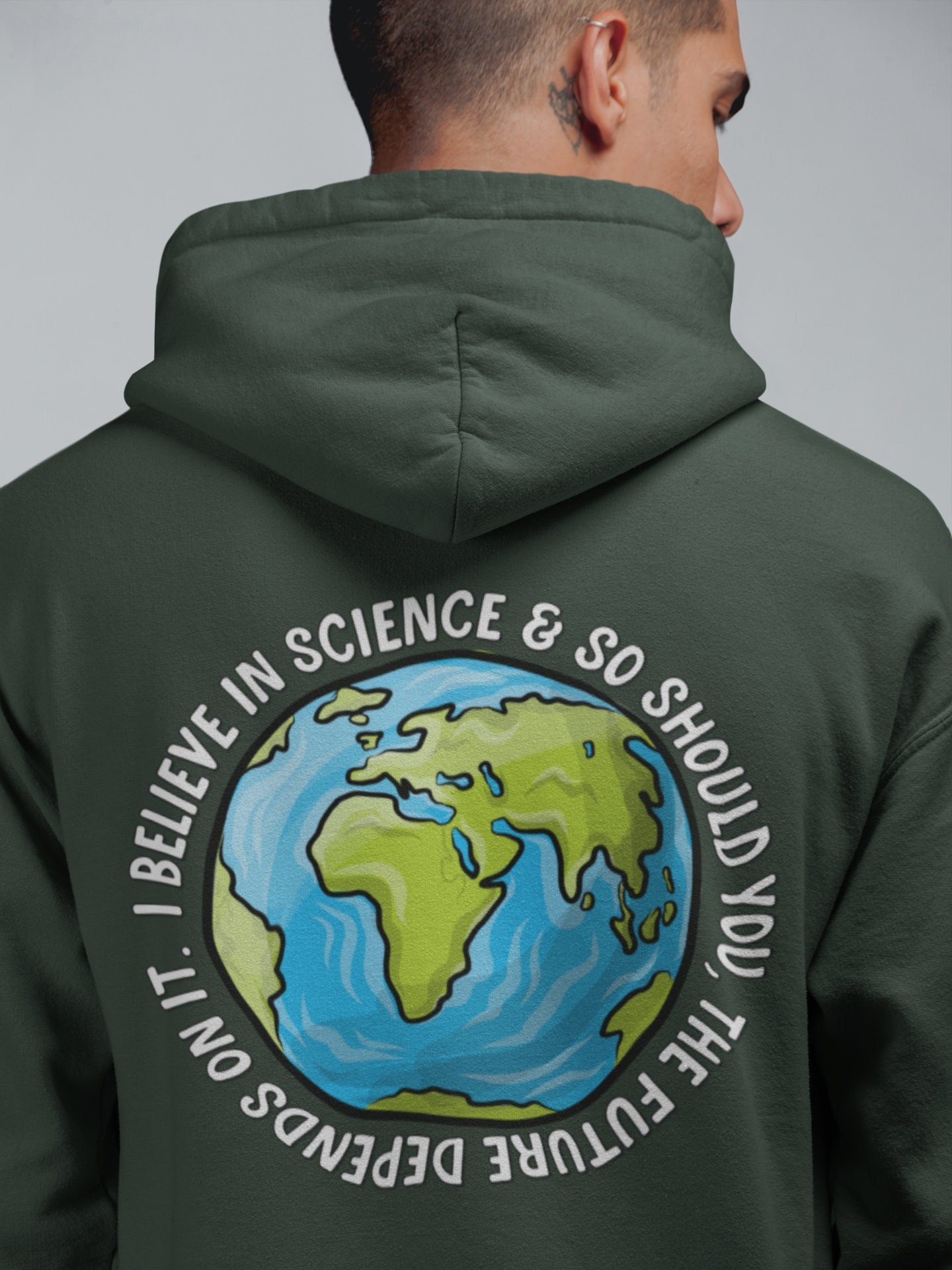 Organic Hoodie Unisex Hoodie Nature Hoodie Science Hoodie Earth