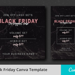 Modelo de Black Friday || Folheto de Black Friday | Postagem de Black Friday no Instagram | Folheto de cílios Folheto de cabelo Folheto de unhas Esfoliante de beleza | PRODUTO DIGITAL